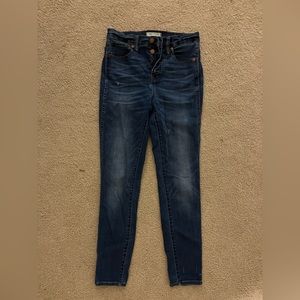 Madewell dark wash button fly denim